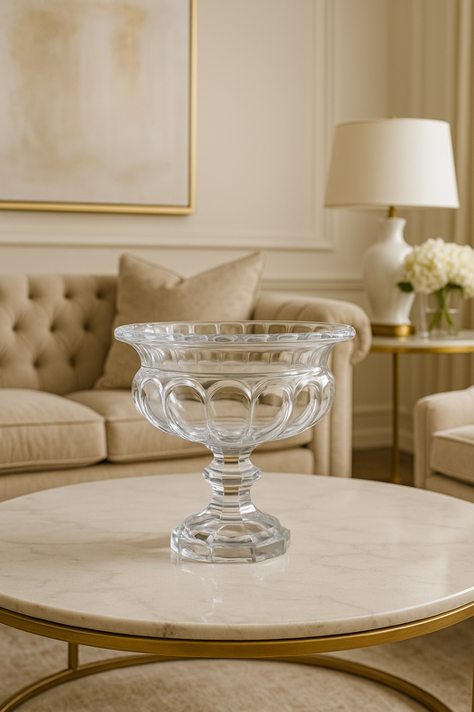 Classic Cut Glass Pedestal Bowl