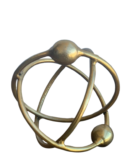 Gold Armillary Sphere Sculpture