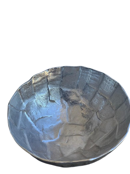 Textured Silver Artisan Bowl