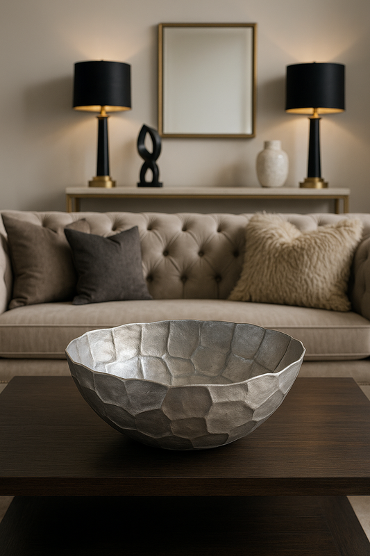 Textured Silver Artisan Bowl
